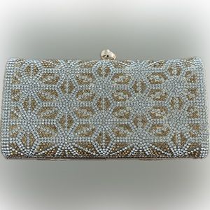 Jeweled Rhinestone Box Clutch